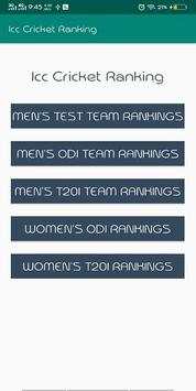 Icc Cricket Ranking screenshot 1