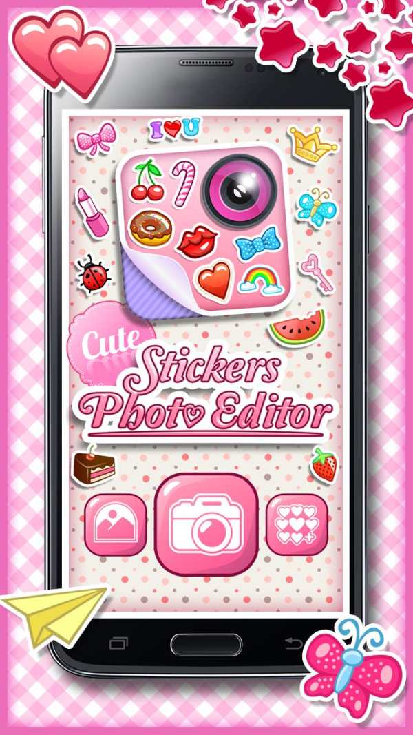 Cute Stickers Photo Editor 1 تصوير الشاشة