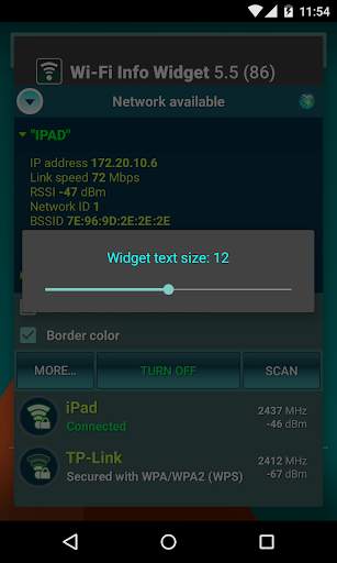 Wi-Fi Info Widget screenshot 5