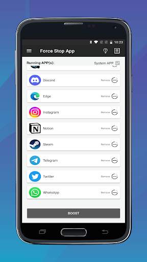 Force Stop App(NO ROOT) screenshot 1
