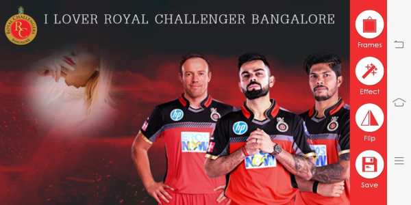 IPl Photo Editor 2019 for Bangalore Lovers,RCB screenshot 5