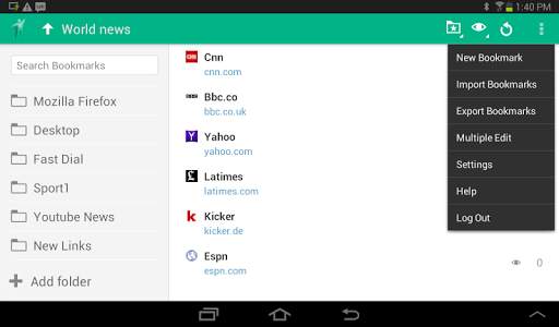 Eversync - Bookmarks and Dials screenshot 12
