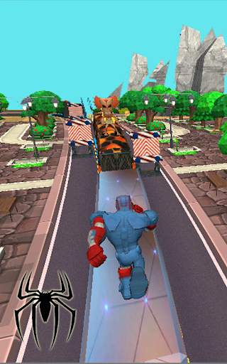 Spider Hero Dash Adventure - Iron Subway Rush screenshot 7
