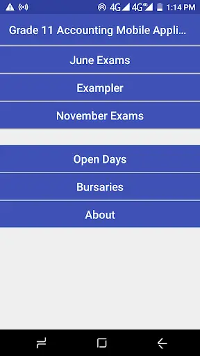 Grade 11 Accounting Mobile Application screenshot 1
