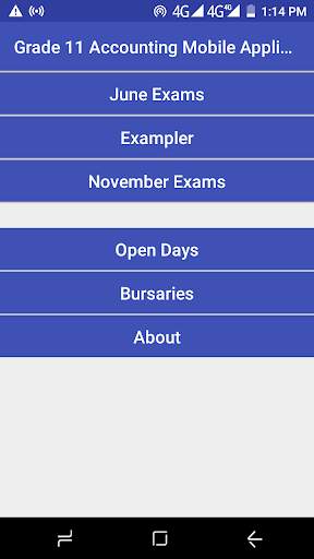 Grade 11 Accounting Mobile Application screenshot 1