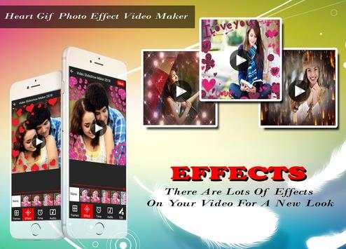 Heart Gif Photo Effect Video Maker With Music 2018 screenshot 3