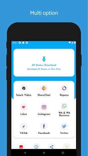 All Status Download for fb whatsapp screenshot 1