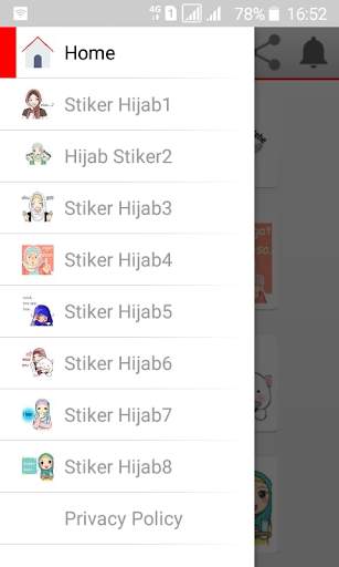 Stiker Hijab Cantik Lucu untuk WhatsApp screenshot 3