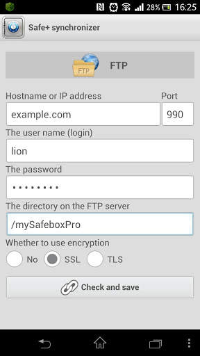 Safe  synchronizer 2 تصوير الشاشة