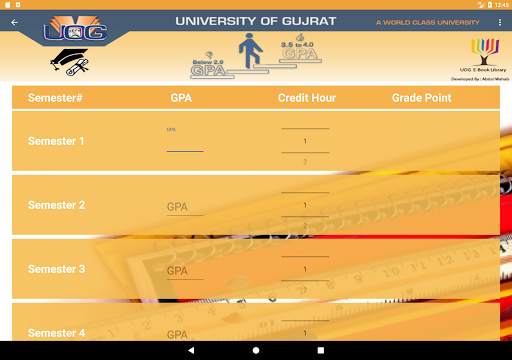 UOG GPA - CGPA Calculator screenshot 21