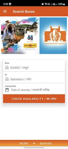 MSRTC Bus Reservation screenshot 2