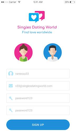 Singles Dating World screenshot 2