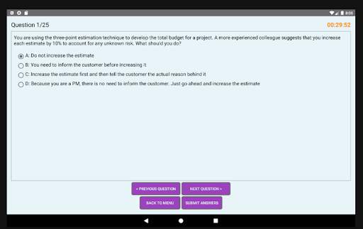 2021 PMP® Exam Simulator PMBOK® 6th Edition screenshot 20