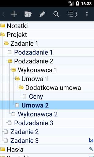 Hierarchiczne notatki screenshot 5