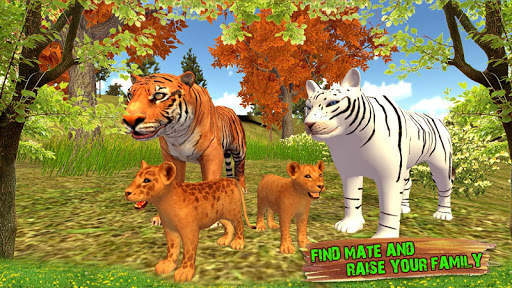 Wild Tiger Family Simulator - Tiger Games screenshot 1