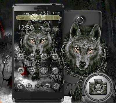 Black Wolf Launcher Theme🐺 screenshot 3
