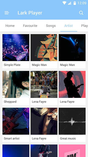 Lark Player Theme - Blue screenshot 3