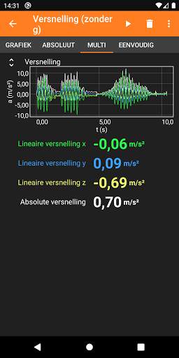 phyphox screenshot 4