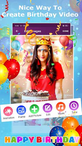 Birthday Photo To Video Maker screenshot 2