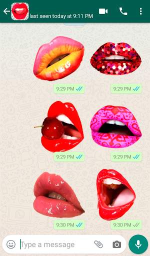 Lips Kiss Stickers for WhatsApp 💋 WAStickerApps screenshot 1