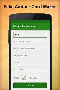 Fake Aadhar Card Maker screenshot 1