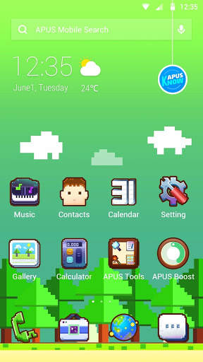 Pixel-APUS Launcher theme screenshot 1