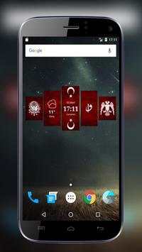Homeland Digital Clock Widget 1 تصوير الشاشة