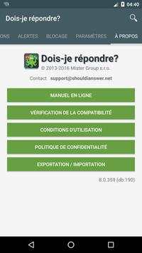 Dois je répondre? screenshot 6