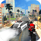 自転車 警察 追跡 射撃 icon
