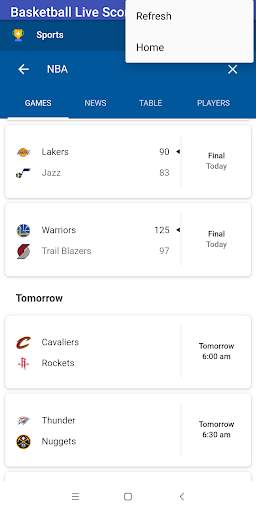 Basketball Live Scores screenshot 8