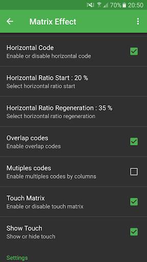 Matrix Effect Live Wallpaper screenshot 7