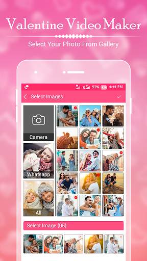 Valentine Video Maker : Love Video Maker 2019 screenshot 1