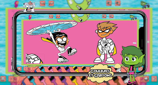 Coloriage Teen Titans screenshot 8