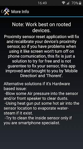 Proximity Sensor Reset/Fix screenshot 8