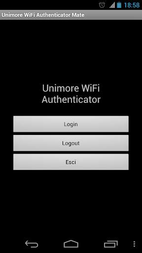 Unimore WiFi Authenticator screenshot 1