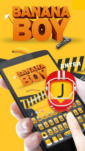 Yellow Banana Keyboard Theme screenshot 2