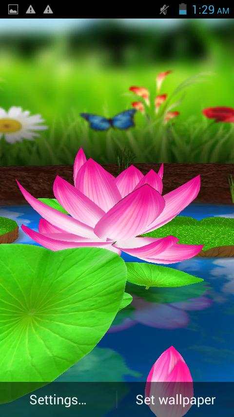 Lotus 3D Live Wallpaper screenshot 8