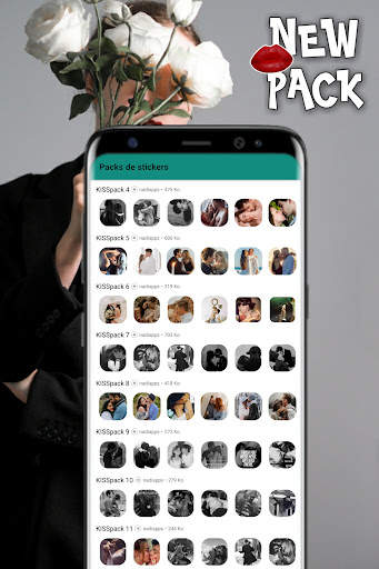 Romantic Kiss Stickers for WA screenshot 8