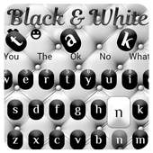 Simple Black And White Keyboard Theme 10001001