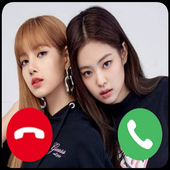 Rose &amp; Lisa BLACKPINK Call! Fake Video Call icon
