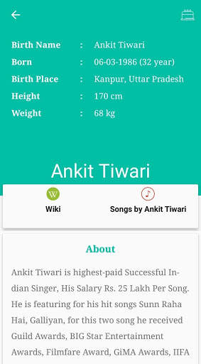 Ankit Tiwari Songs Lyrics screenshot 2