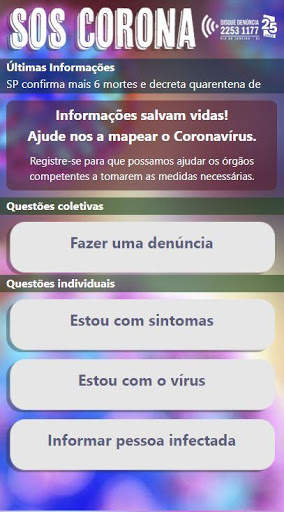 SOS Corona  - DDCOVID19 screenshot 1