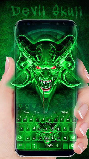 Devil Skull Scary Evil Keyboard Theme screenshot 2