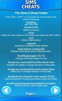 Cheats for Sims screenshot 4