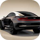 fast sports car driving logo