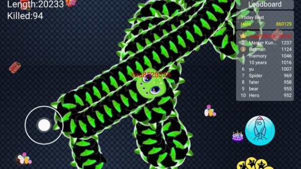 New Snake Worm Game Offline Zone screenshot 1