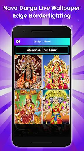 Nava Durga Live Wallpaper-Edge Borderlighting screenshot 8