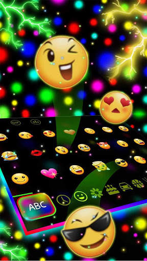 Thunder Neon Light Keyboard screenshot 3