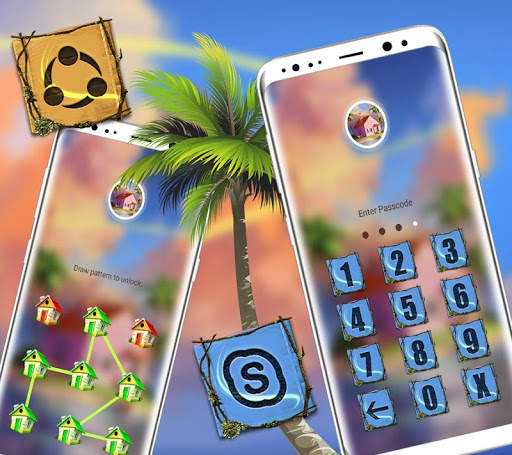 Dream Island House Launcher Theme screenshot 3