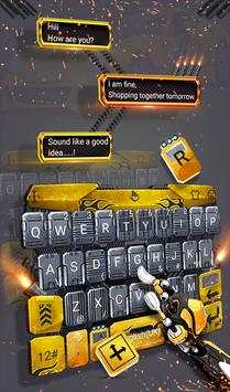 Yellow Transformer Car Keyboard Theme screenshot 3
